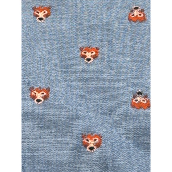San Francisco Work Shirts Mens Button Up Short Sleeve Fox‎ Print Slim Fit - Picture 2 of 4